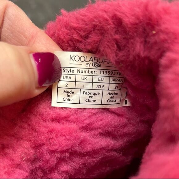 Girls' Koolaburra by UGG Aubrei short boots in a pink - Picture 8 of 10